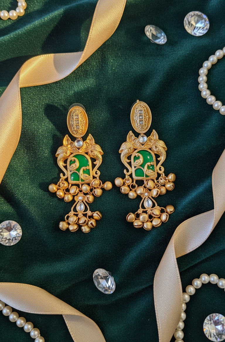 Peacock Vista Dangler Earrings