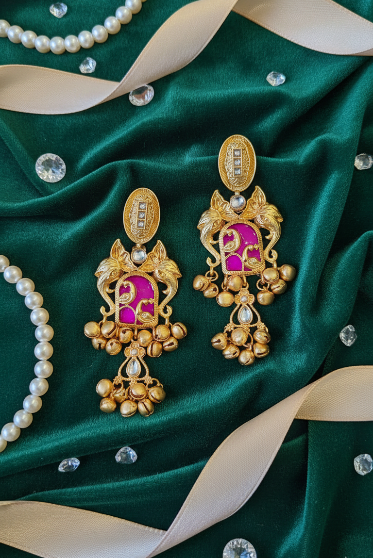 Peacock Vista Dangler Earrings