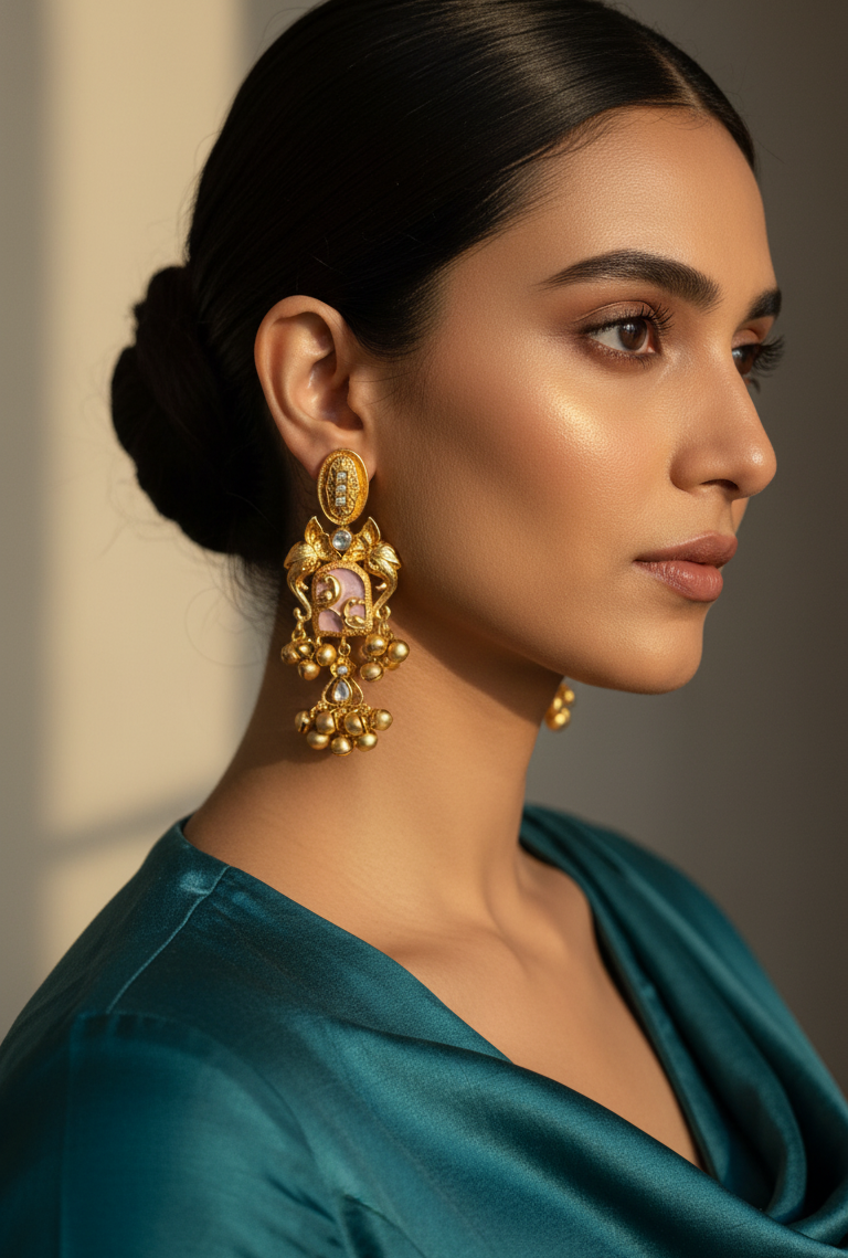 Peacock Vista Dangler Earrings