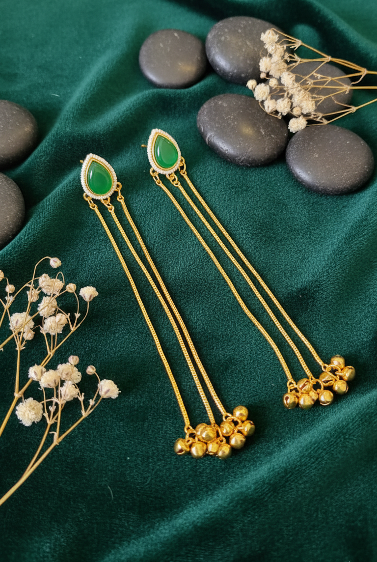 Deep Teardrop Dangler Earrings