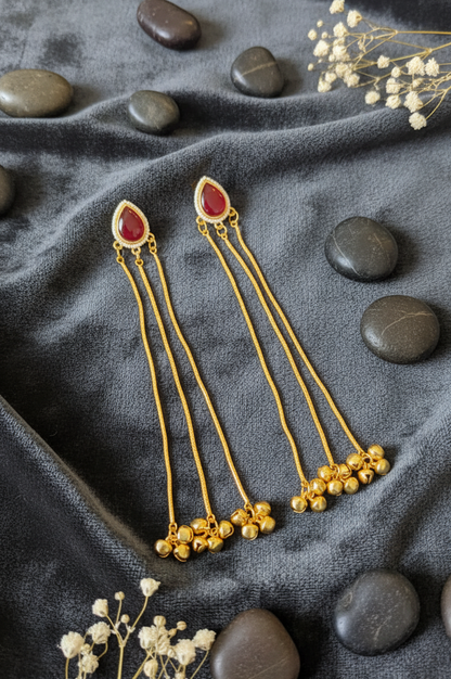 Deep Teardrop Dangler Earrings