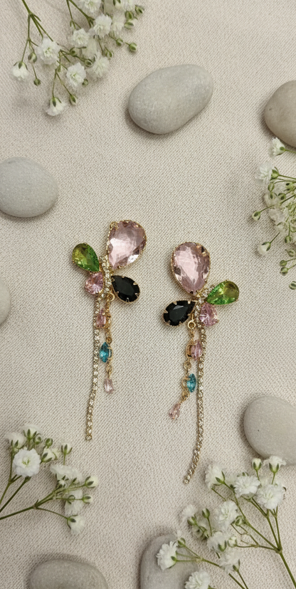Whimsical Garden Gemstone Earrings