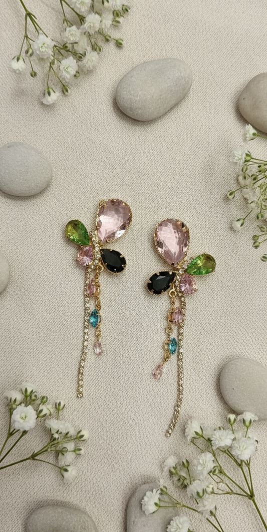 Whimsical Garden Gemstone Earrings