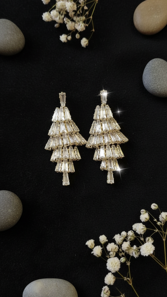 Dazzling Tapered Baguette Drop Earrings