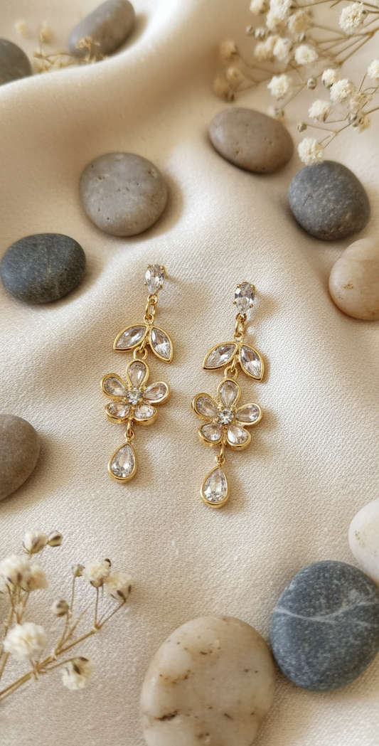 Enchanting Petal Drop Earrings