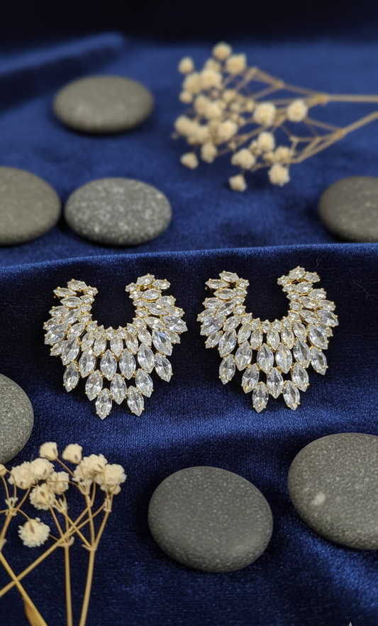 Crystal Cascade Drop Earrings