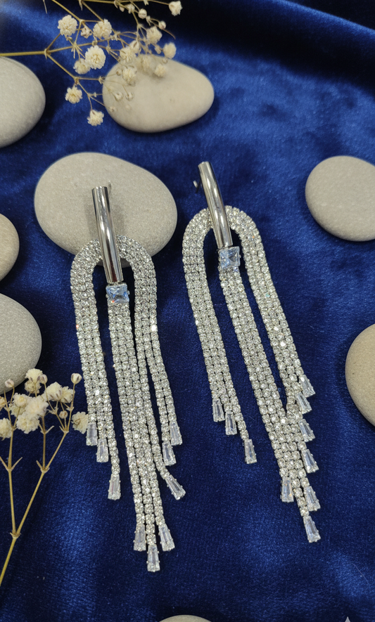 Dazzling Tassel Drop Earrings