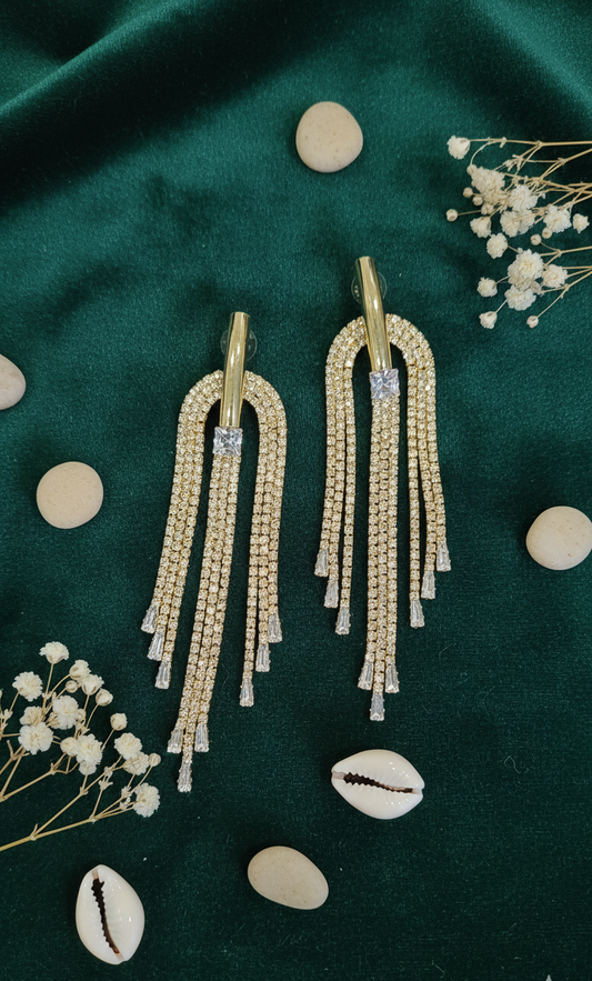 Dazzling Tassel Drop Earrings