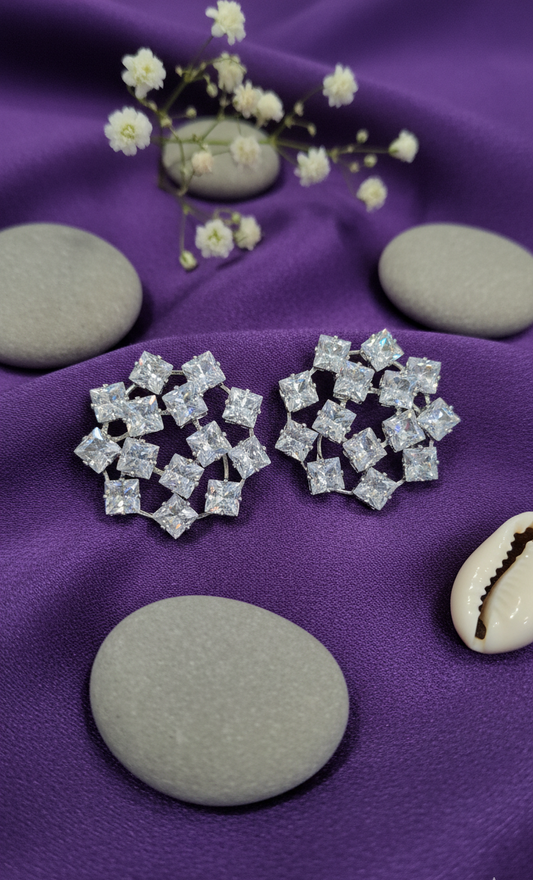 Starlight Cluster Stud Earrings