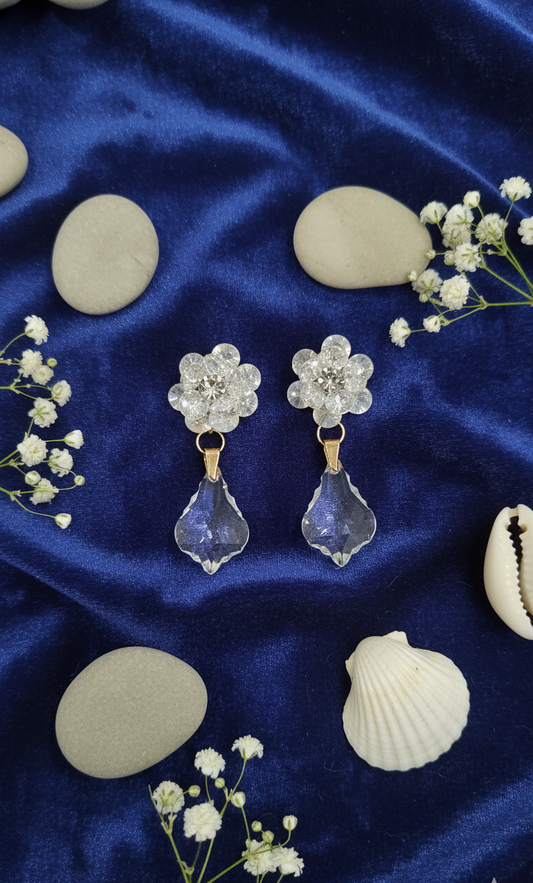 Amethyst Bloom Drop Earrings