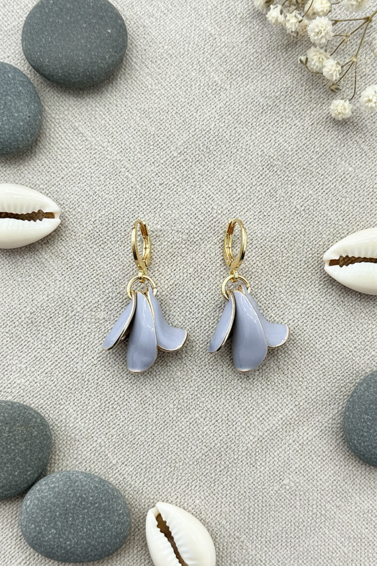 Delicate  Petal Drop Earrings