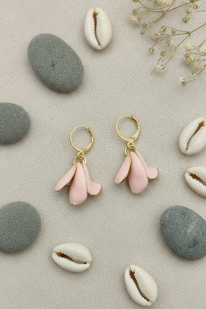 Delicate  Petal Drop Earrings