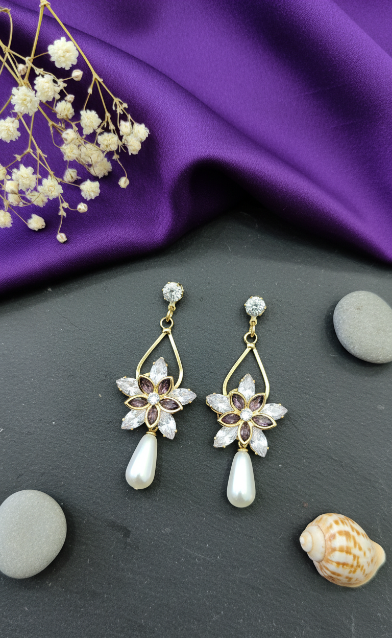 Eternal Bloom Drop Earrings