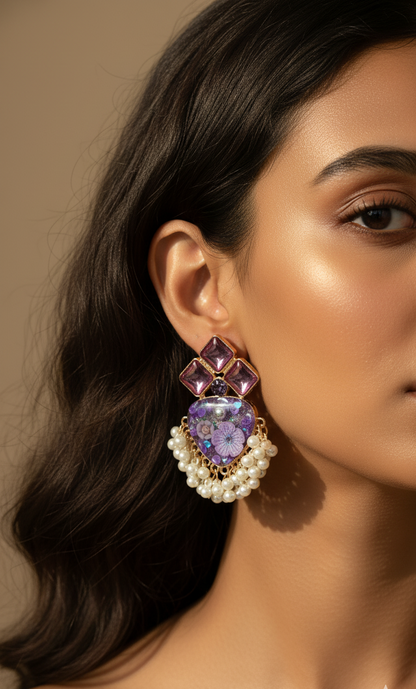 Enchanted Heart Dangler Earrings