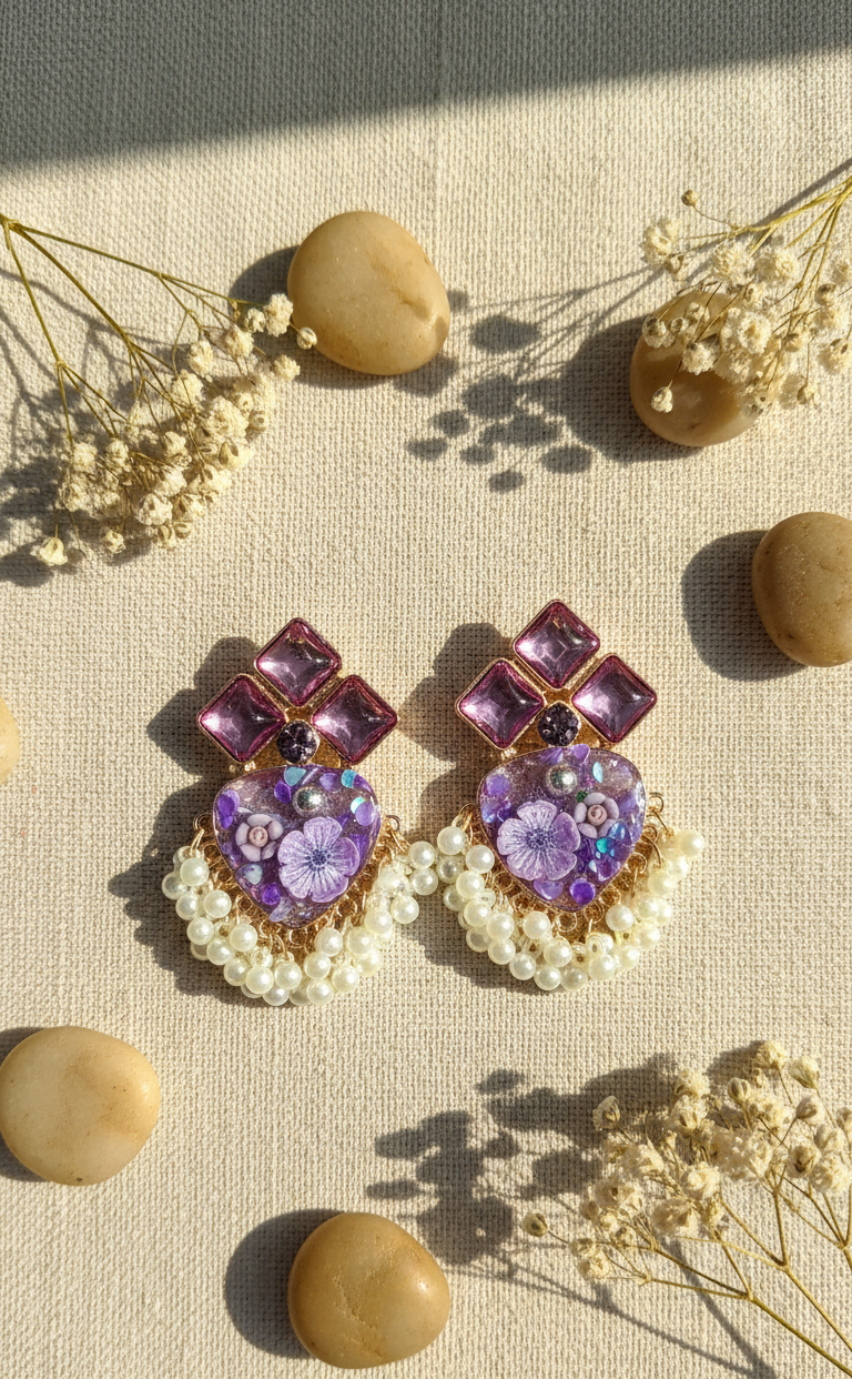Enchanted Heart Dangler Earrings