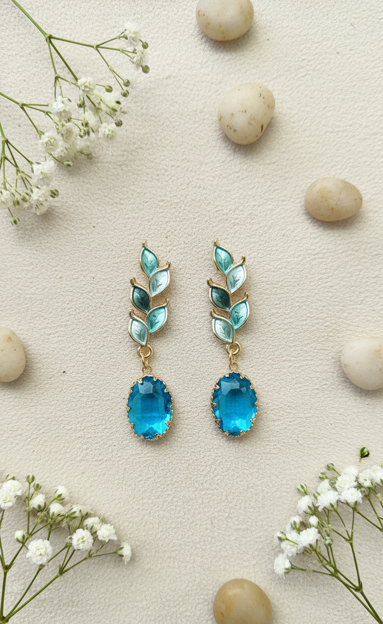 Elegant Floral & Drop Earrings