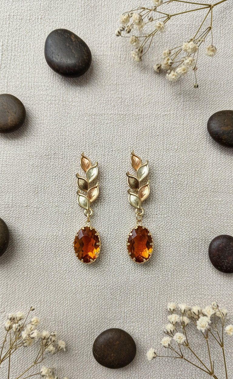 Elegant Floral & Drop Earrings