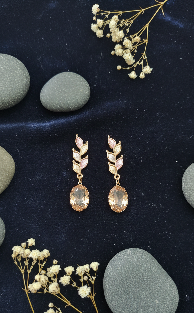 Elegant Floral & Drop Earrings