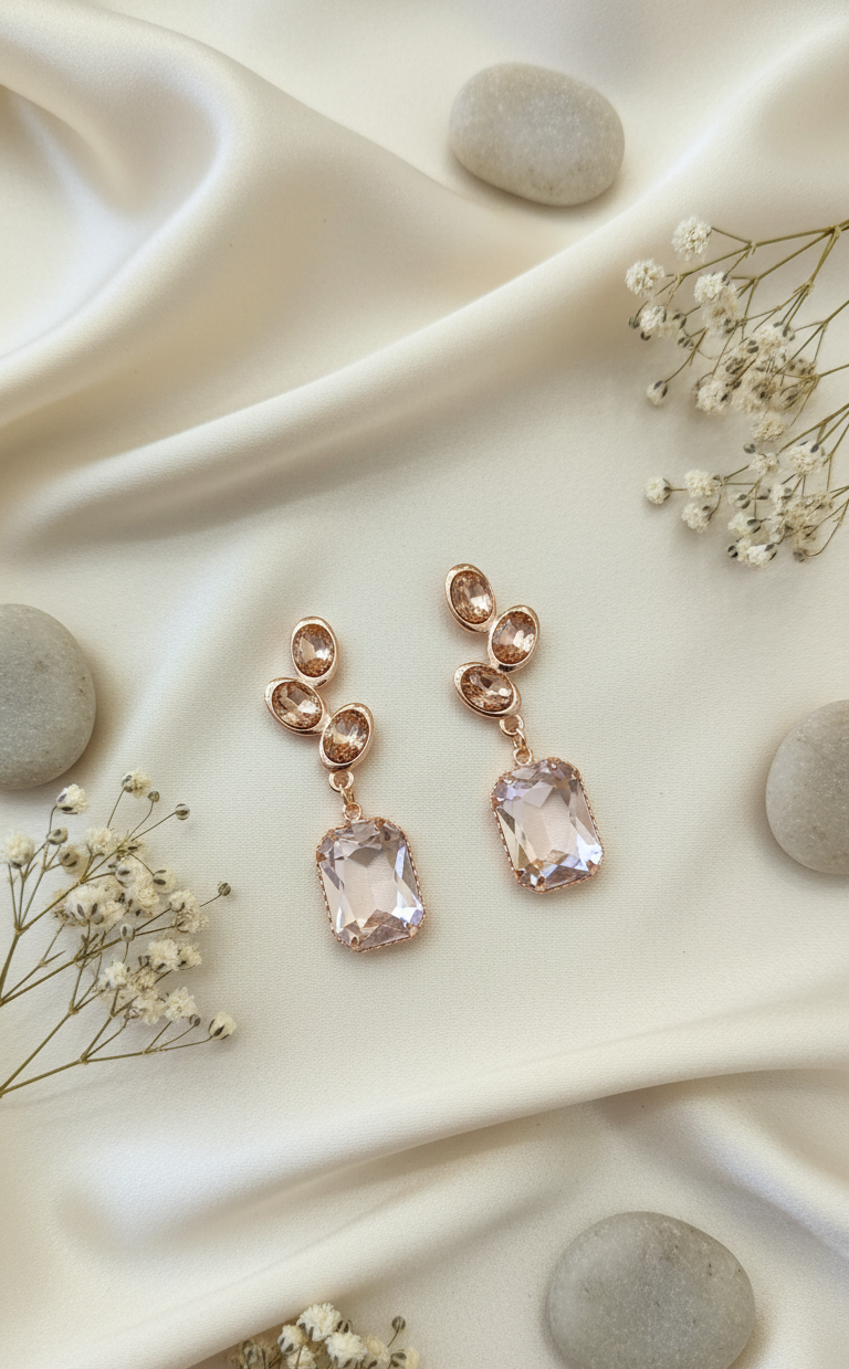 Elegant Crystal Drop Earrings