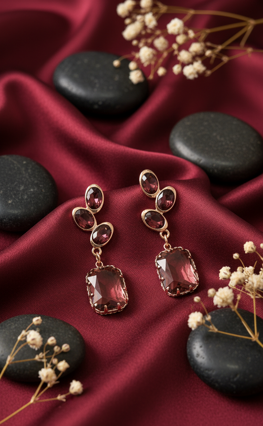Elegant Crystal Drop Earrings