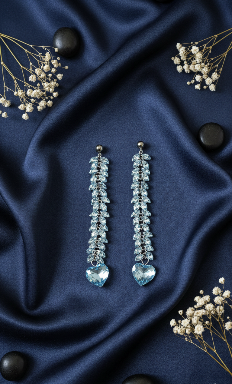 Iridescent Cascade Drop Earrings