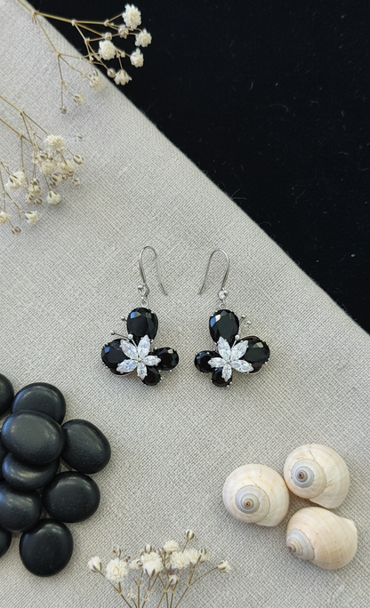"Blush Butterfly" Rose Quartz Drop Earrings
