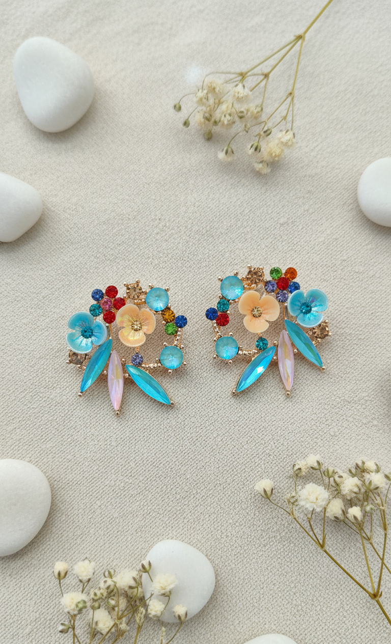 Bloom Designer Stud Earrings