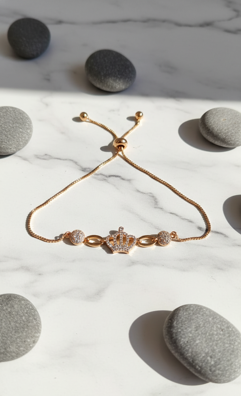 Golden Crown Jewels Bracelet