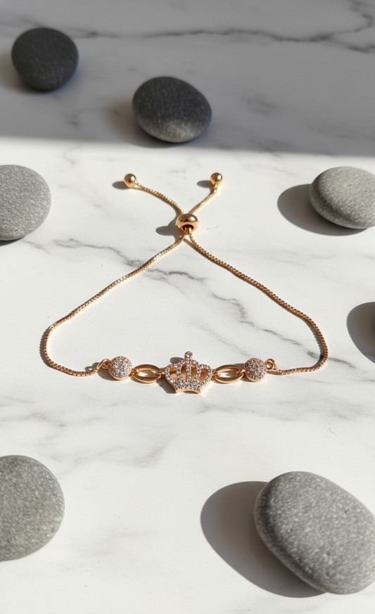Golden Crown Jewels Bracelet