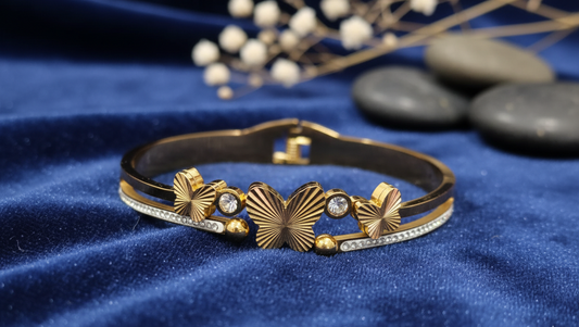 Gilded Butterfly Embrace Bangle