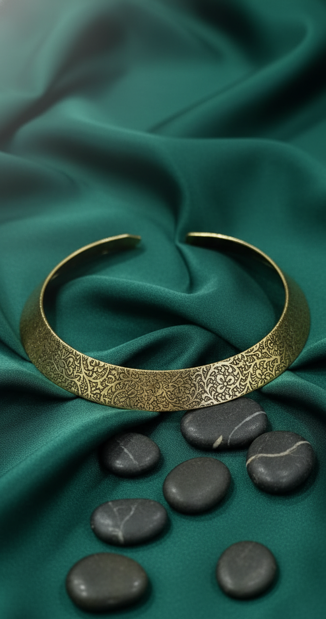 Ornate Golden Bloom Statement Choker