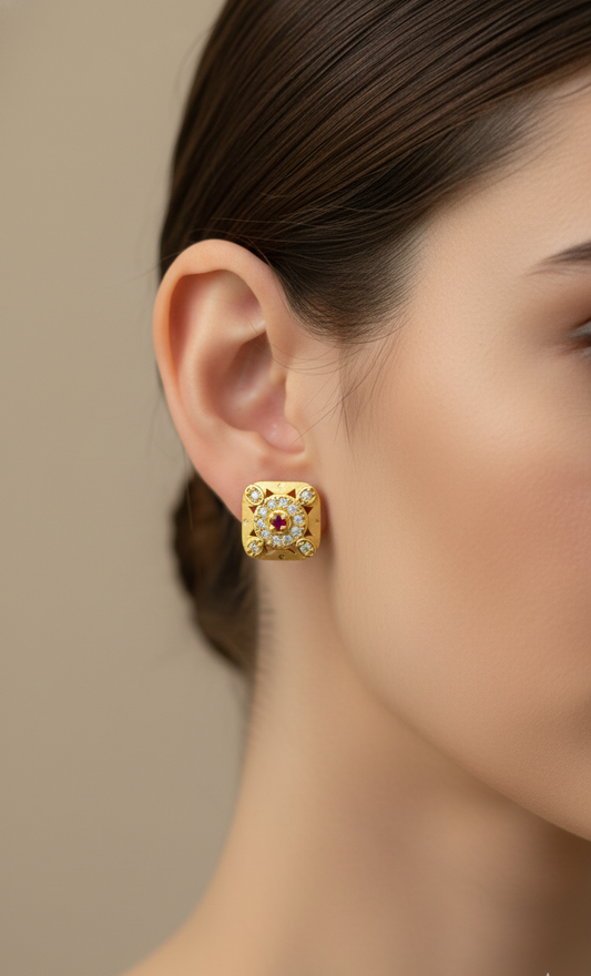 Regal Ruby Radiance Studs