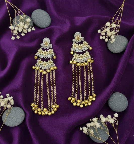 Royal Chandbali Dangler Kashmiri Earrings