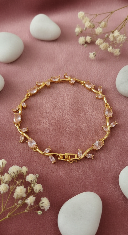 Gold-Toned Tulip Bracelet