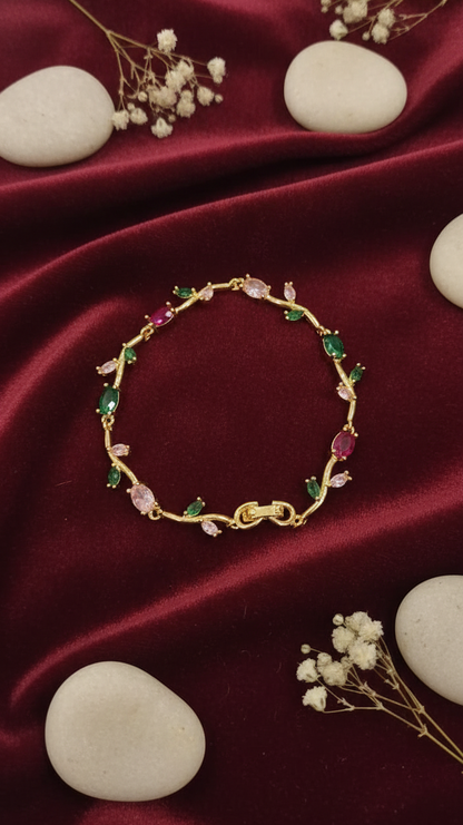 Gold-Toned Tulip Bracelet