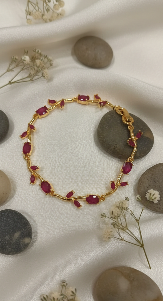 Gold-Toned Tulip Bracelet