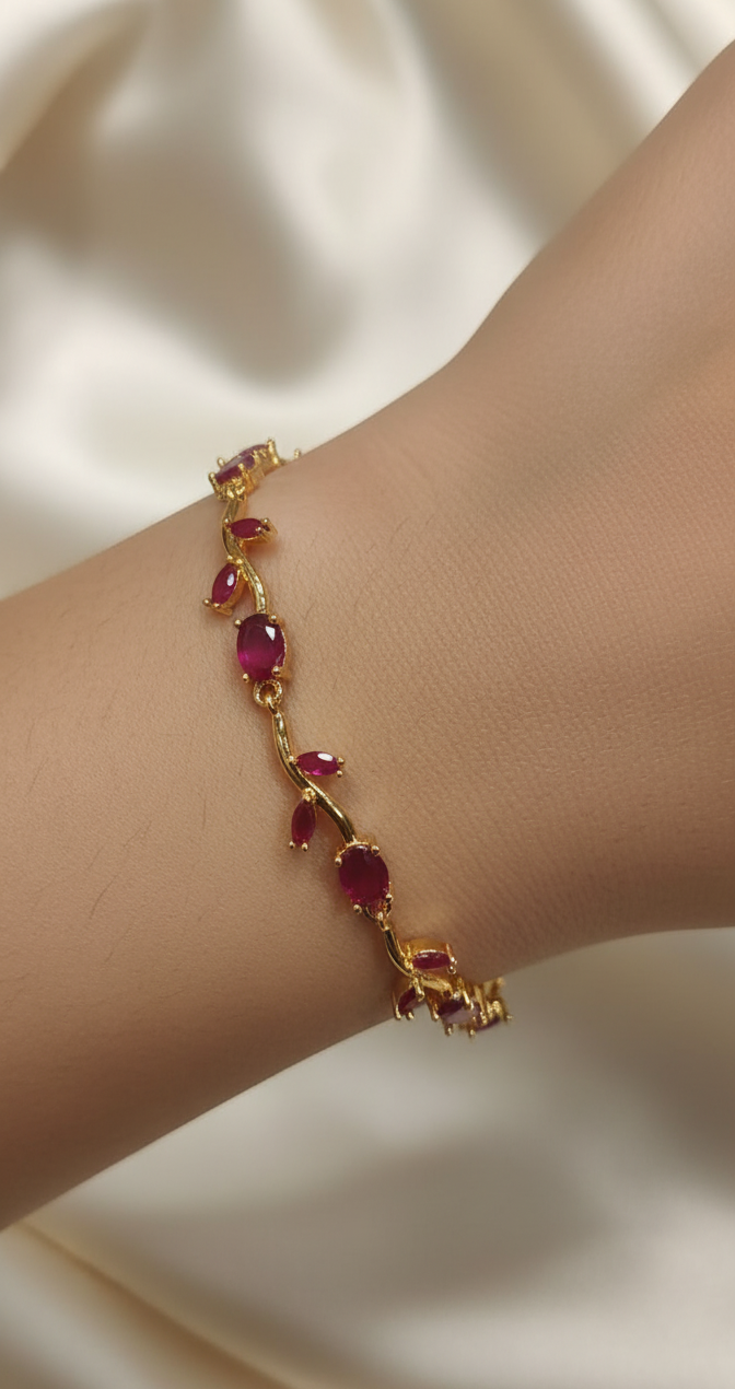Gold-Toned Tulip Bracelet