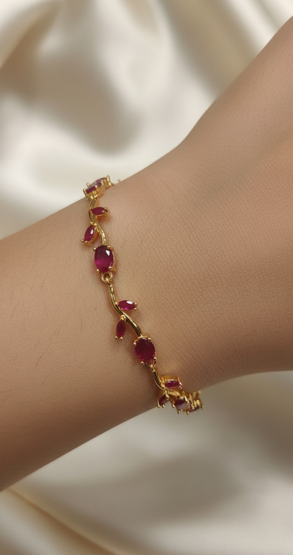 Gold-Toned Tulip Bracelet
