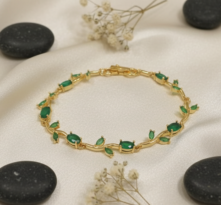 Gold-Toned Tulip Bracelet