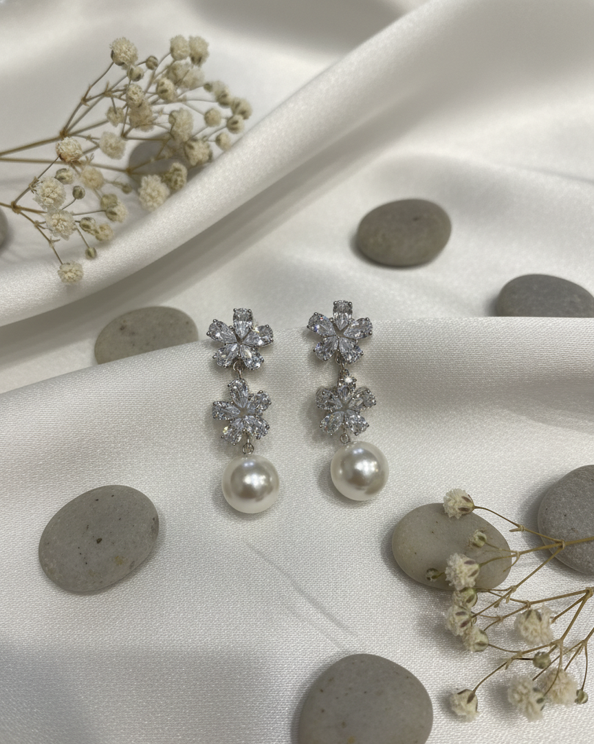 Twinkle Pearl Drop Earrings