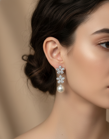 Twinkle Pearl Drop Earrings