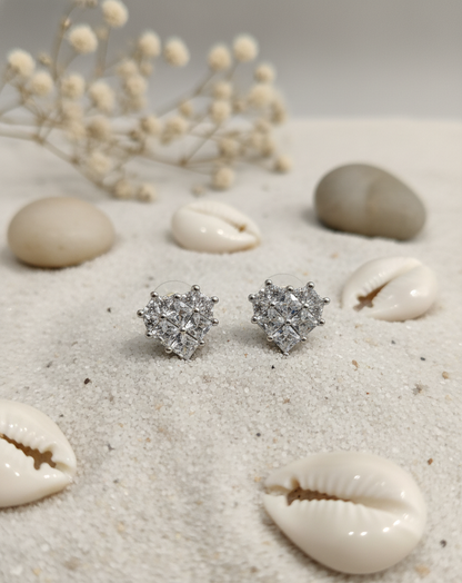 Crystal Cluster Stud Earrings