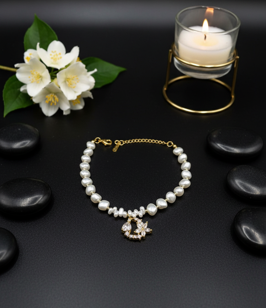 The Pearl Butterfly Openable Bracelet