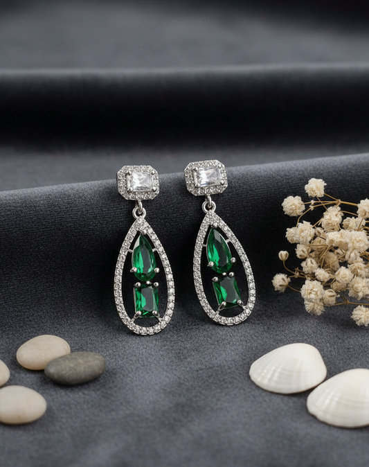 Sapphire Cascade Dangle Earrings