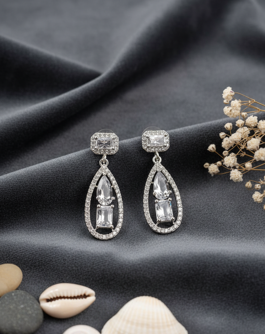 Sapphire Cascade Dangle Earrings