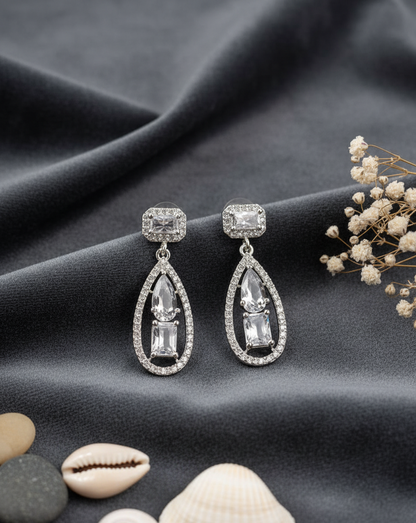 Sapphire Cascade Dangle Earrings