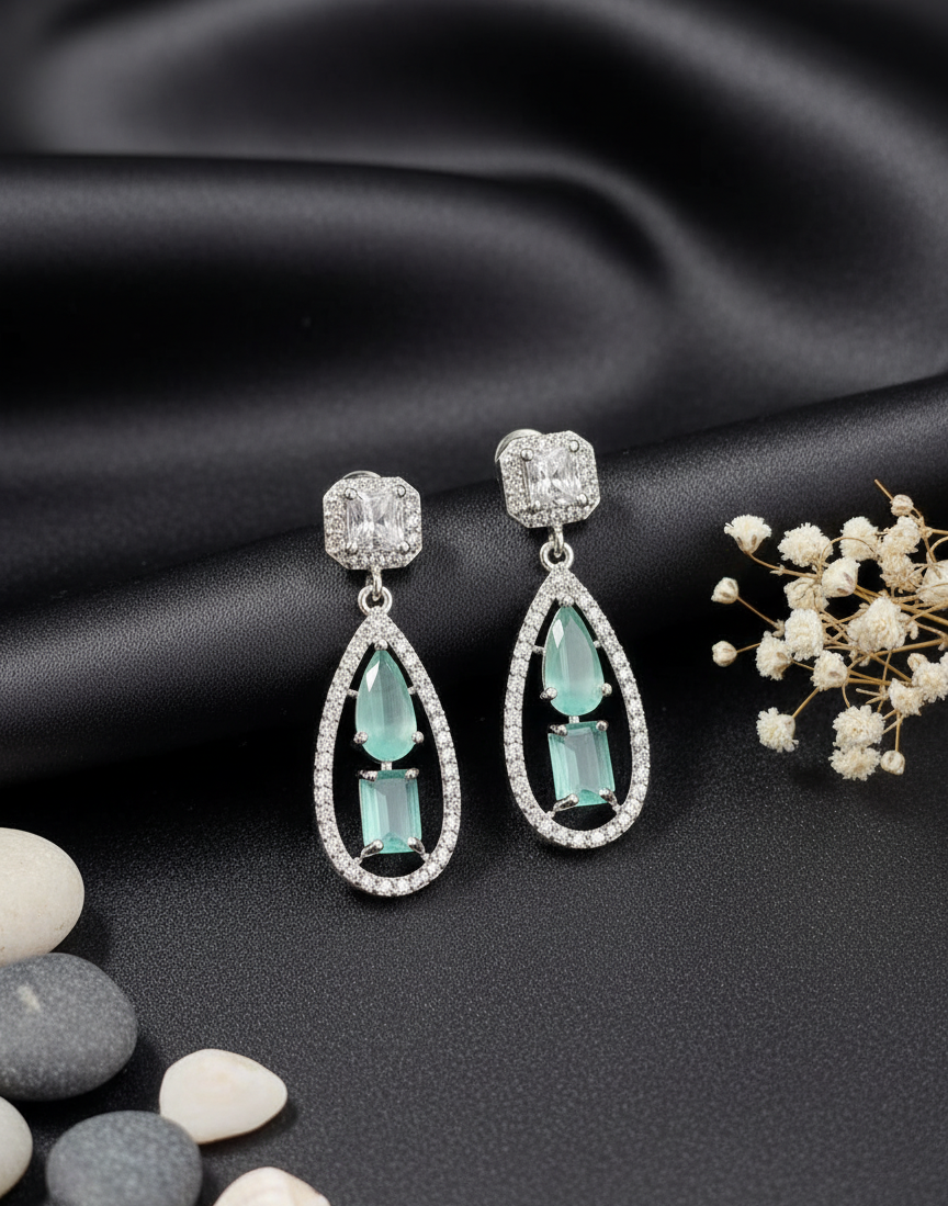 Sapphire Cascade Dangle Earrings