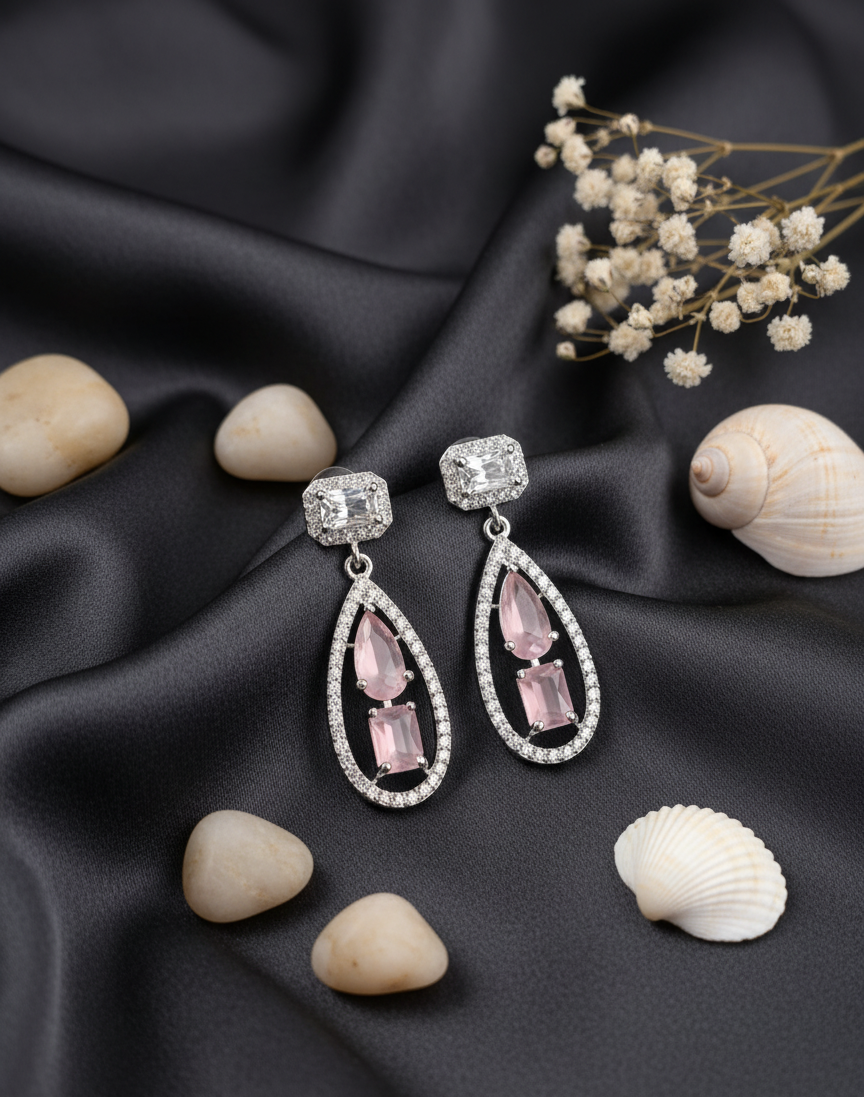 Sapphire Cascade Dangle Earrings