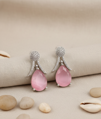 Amethyst Teardrop Dangle Earrings