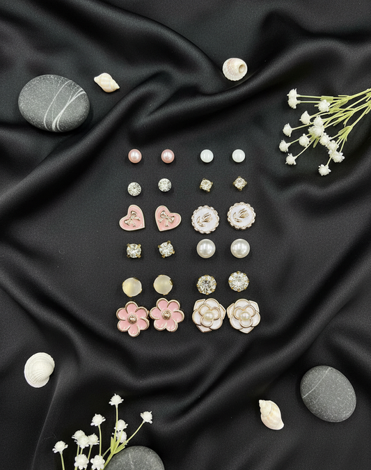 Romantic Bloom Studs (Pack of 12)